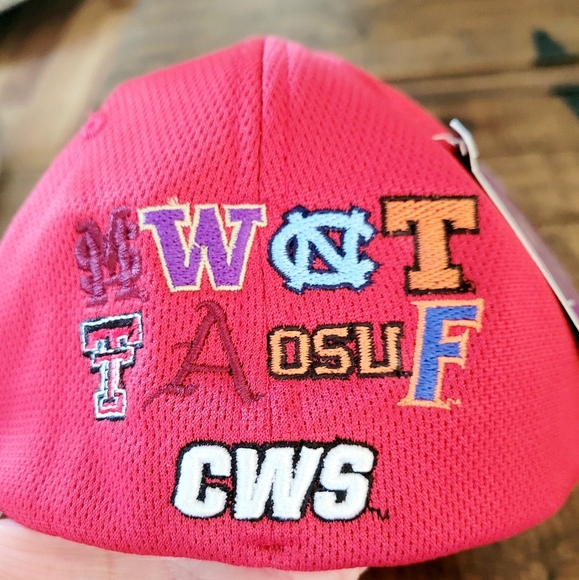 NEW COLLEGE WORLD SERIES Omaha Ball Cap Hat Embroidered With Teams Size M/L NCAA - Picture 5 of 13